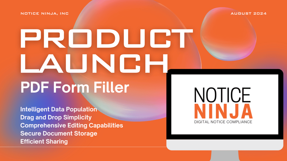 Revolutionizing Document management with NOTICENINJA's PDF Form Filler