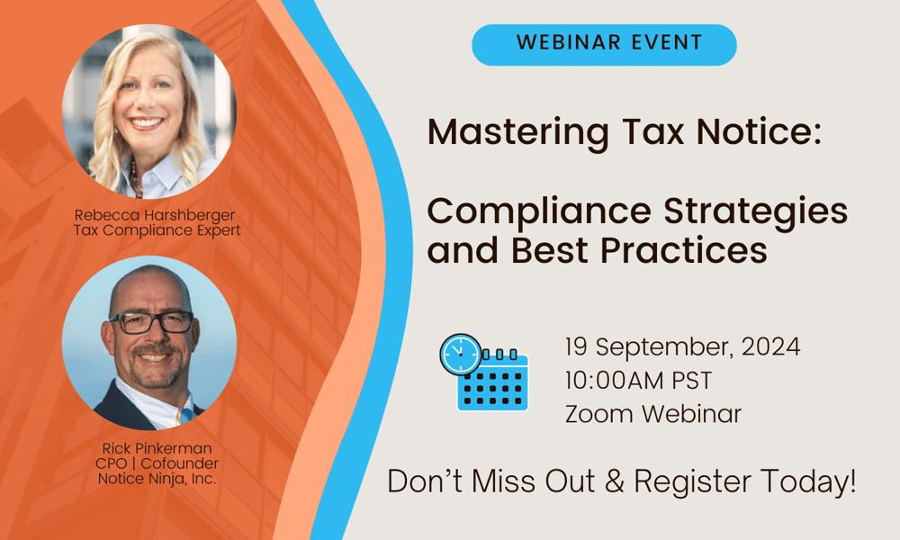 Mastering Tax Notice Compliance: Strategies and best Practices with Rebecca Harshberger & Rick Pinkerman